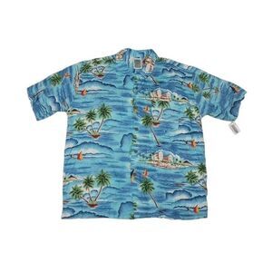 Ocean Current Men's XL Hawaiian Shirt NEW WITH TAGS Blue‎ Button Up Sears